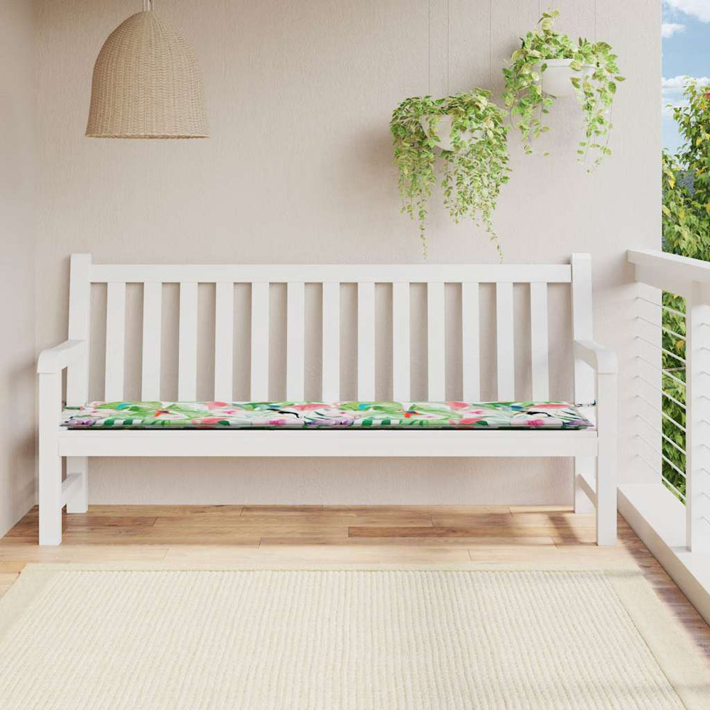 vidaXL Garden Bench Cushion Multicolour 200x50x4 cm Fabric