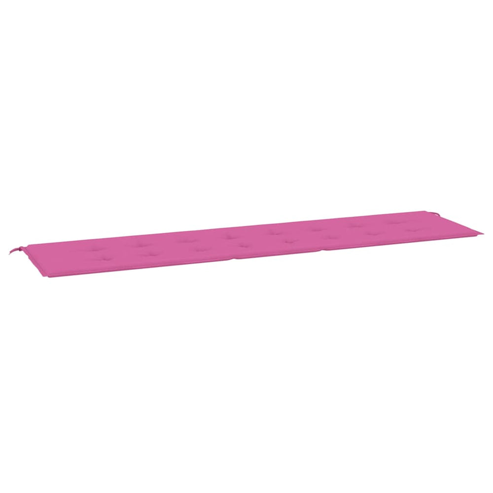 vidaXL Garden Bench Cushion Pink 200x50x4 cm Fabric