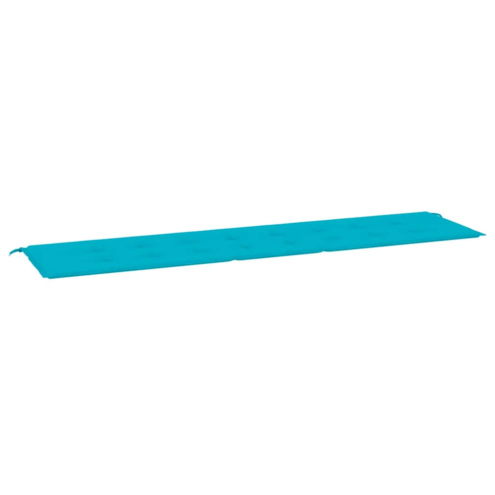 vidaXL Garden Bench Cushion Turquoise 200x50x4 cm Fabric