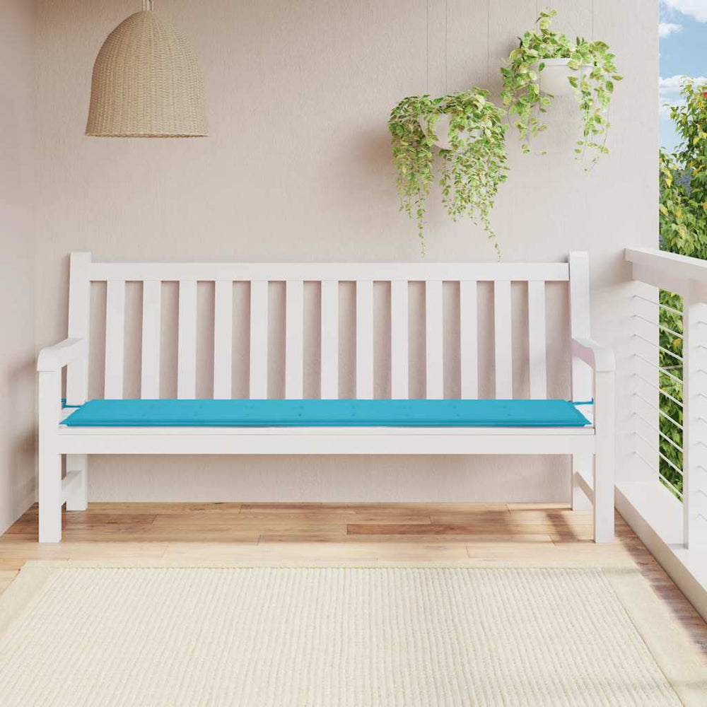 vidaXL Garden Bench Cushion Turquoise 200x50x4 cm Fabric
