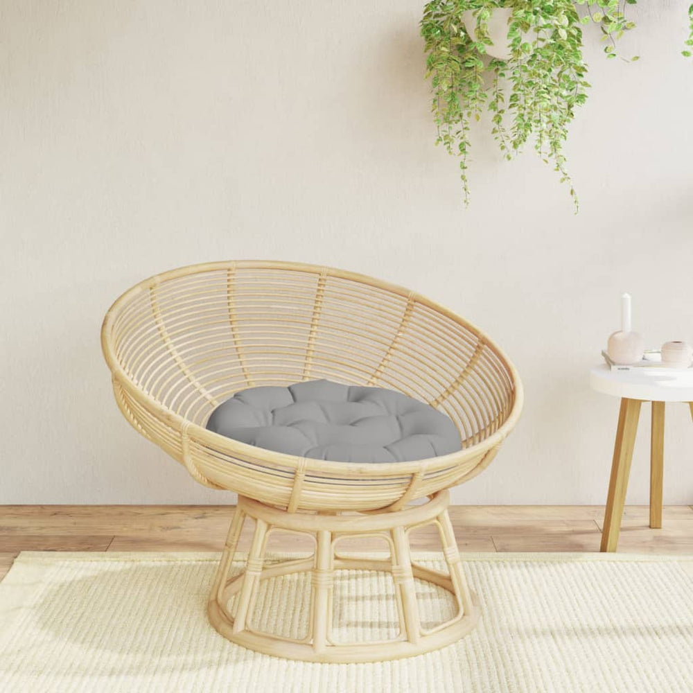 vidaXL Cushion Round Grey Ø 60 x 11 cm Oxford Fabric