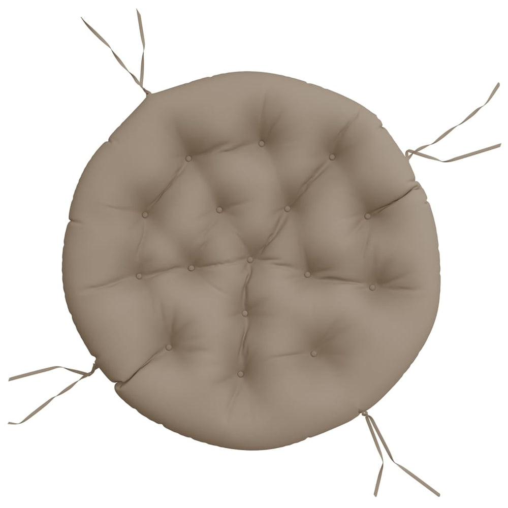 vidaXL Round Cushion Taupe Ø 100x11 cm Oxford Fabric