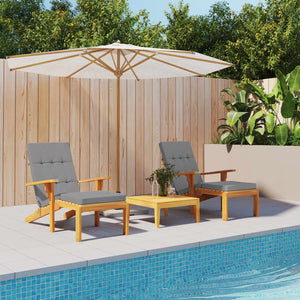 vidaXL Sun Lounger Cushions 2 pcs. Grey Oxford Fabric