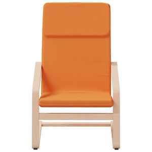 vidaXL Recliner with Footrest Dark Yellow Fabric
