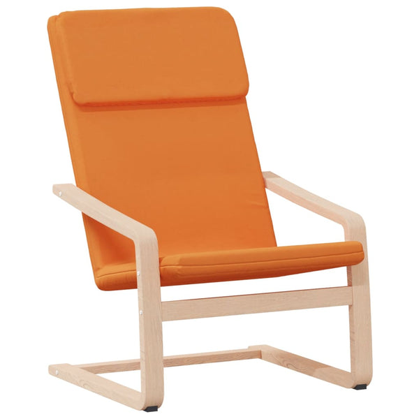 vidaXL Recliner with Footrest Dark Yellow Fabric