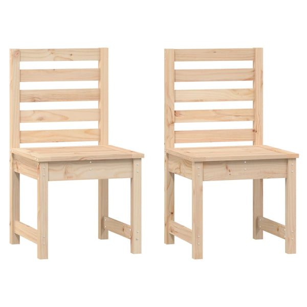 vidaXL 3-Piece Solid Pine Wood Garden Bistro Set