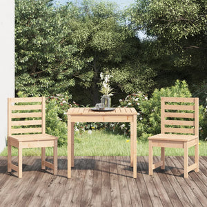 vidaXL 3-Piece Solid Pine Wood Garden Bistro Set