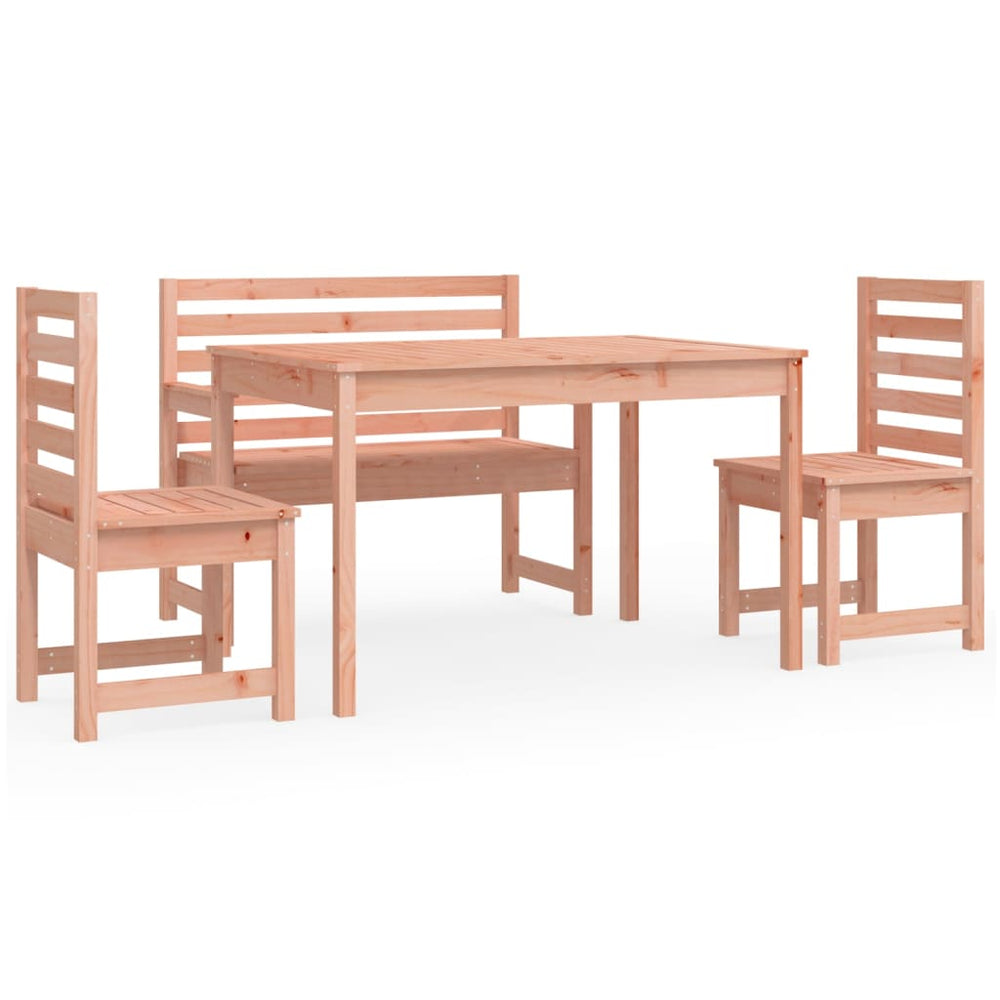 vidaXL 4-Piece Garden Dining Set Solid Douglas Fir Wood