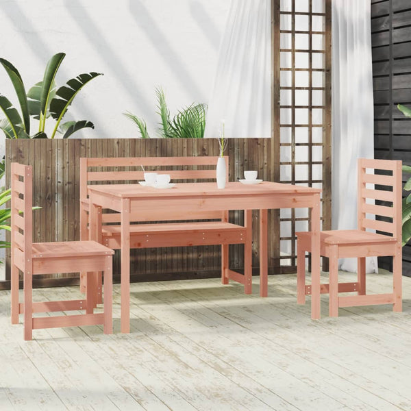 vidaXL 4-Piece Garden Dining Set Solid Douglas Fir Wood