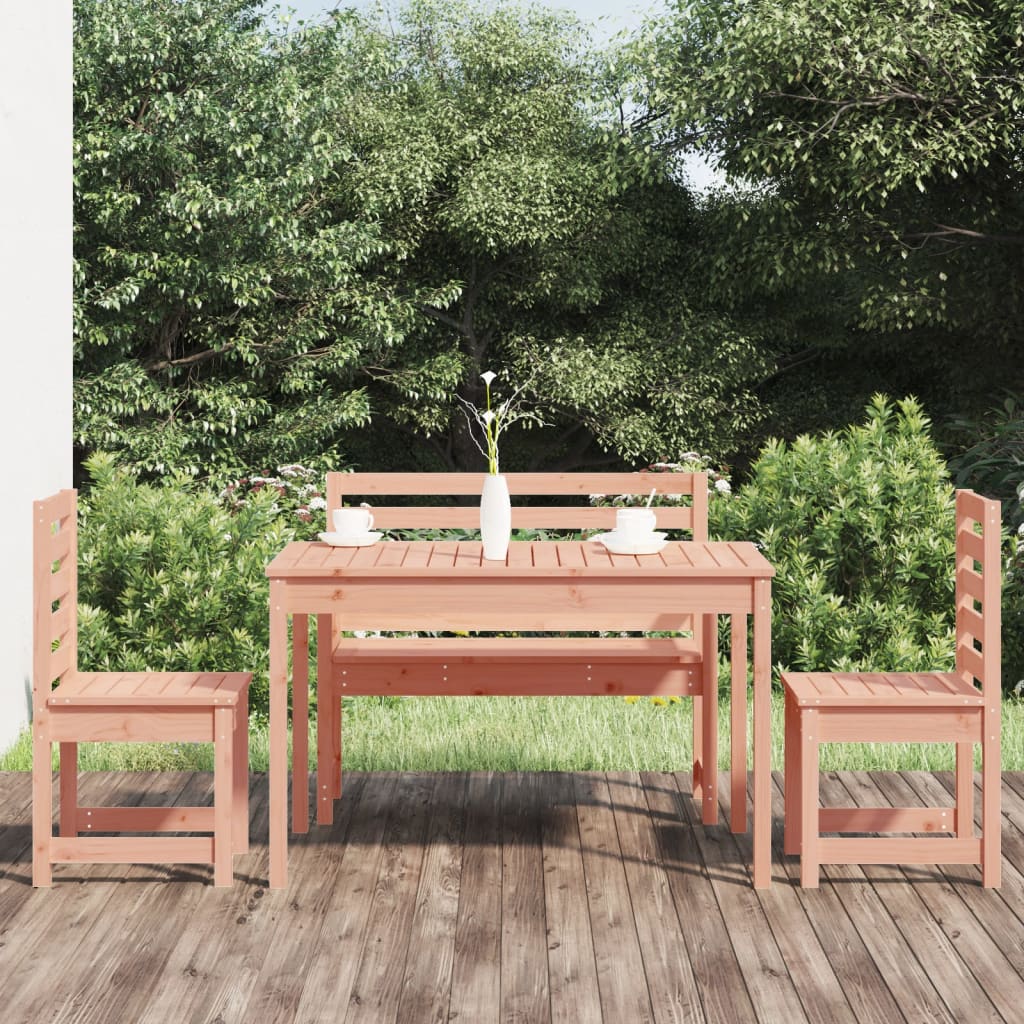 vidaXL 4-Piece Garden Dining Set Solid Douglas Fir Wood