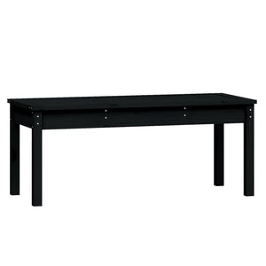 vidaXL 4-Piece Garden Dining Set Black Solid Pine Wood