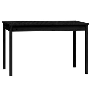vidaXL 4-Piece Garden Dining Set Black Solid Pine Wood