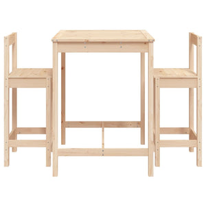 vidaXL 3-Piece Garden Bar Set Solid Pinewood