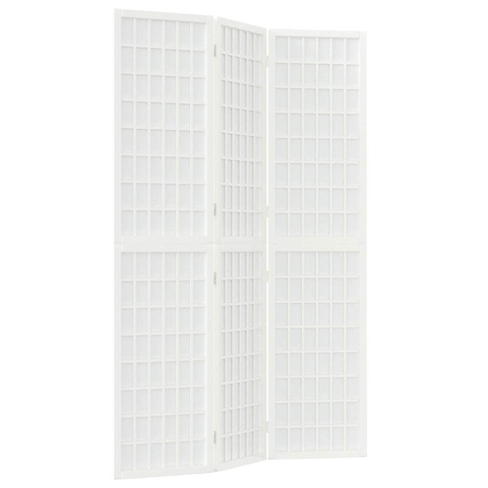 vidaXL 3-Panel Japanese Style Folding Room Divider 120x170 cm White