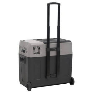 Kühlbox mit Rollen 40L, Schwarz & Grau
