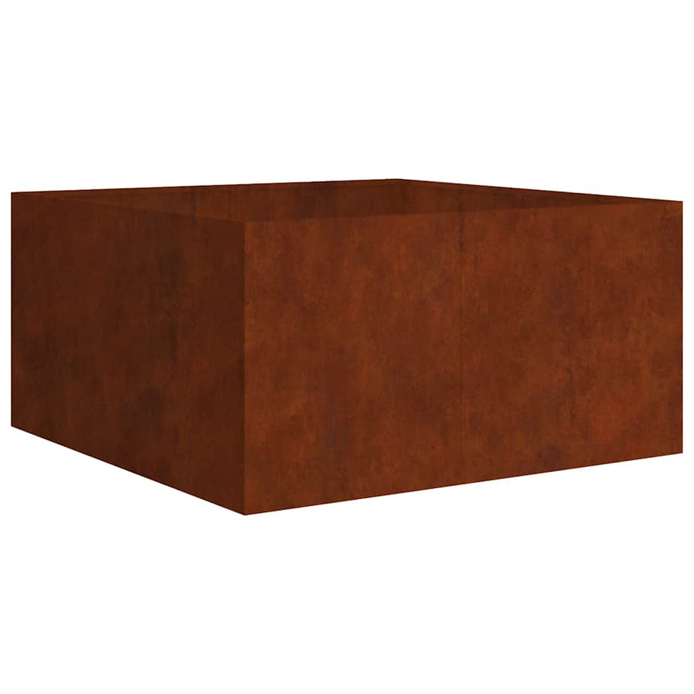 Cortenstahl Pflanzkübel 80x80x40 cm