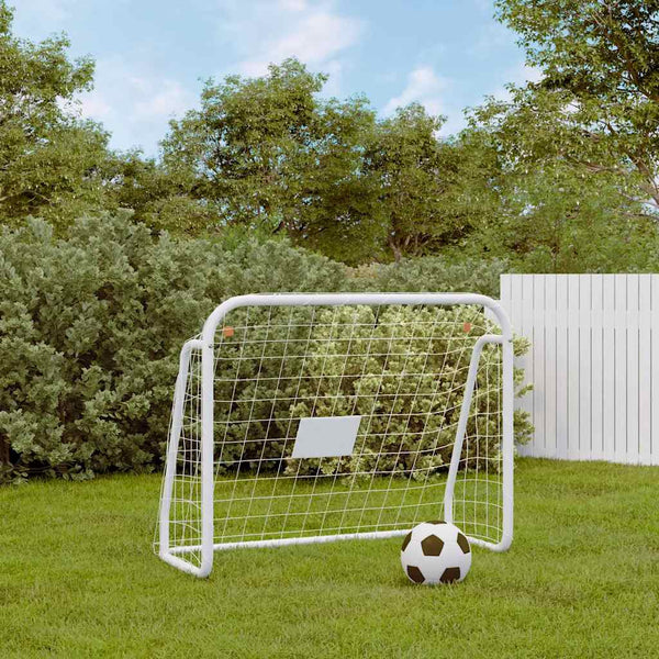 Fußballtor mit Netz 125cm Weiß