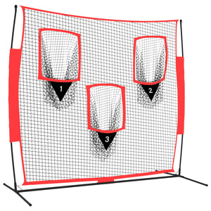 Tragbares Baseballnetz 183x105x183cm