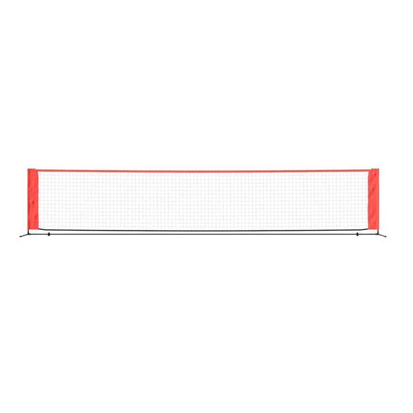 Tennisnetz 500cm Schwarz-Rot