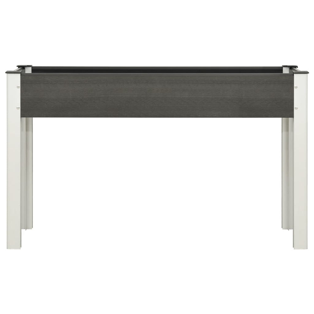 vidaXL Raised Garden Bed Grey 120x40x75 cm WPC