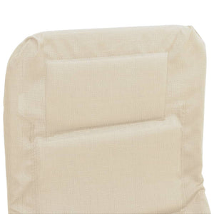 Sonnenliegen 2er Set, Creme Textilene