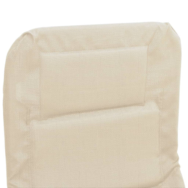 Sonnenliegen 2er Set, Creme Textilene