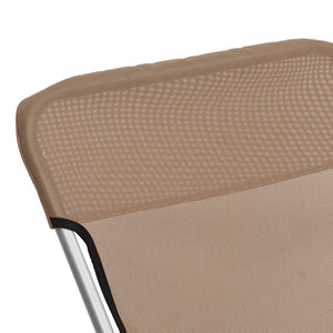 2er Set Klappbare Strandstühle Taupe