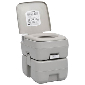 vidaXL Portable Camping Toilet with Sink