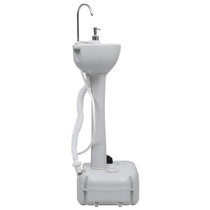 vidaXL Portable Camping Toilet with Sink