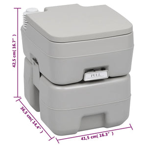vidaXL Portable Camping Toilet with Sink
