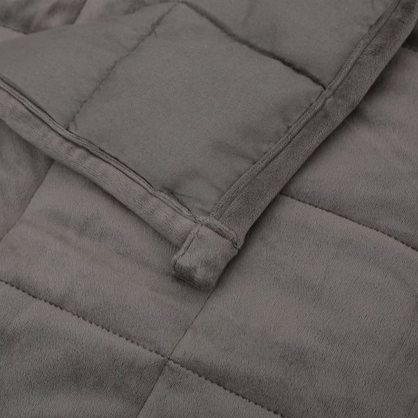 vidaXL Weighted Blanket Grey 137x200 cm 6 kg Fabric