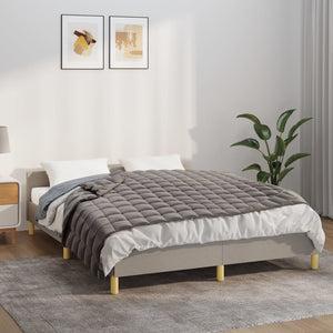 vidaXL Weighted Blanket Grey 137x200 cm 6 kg Fabric