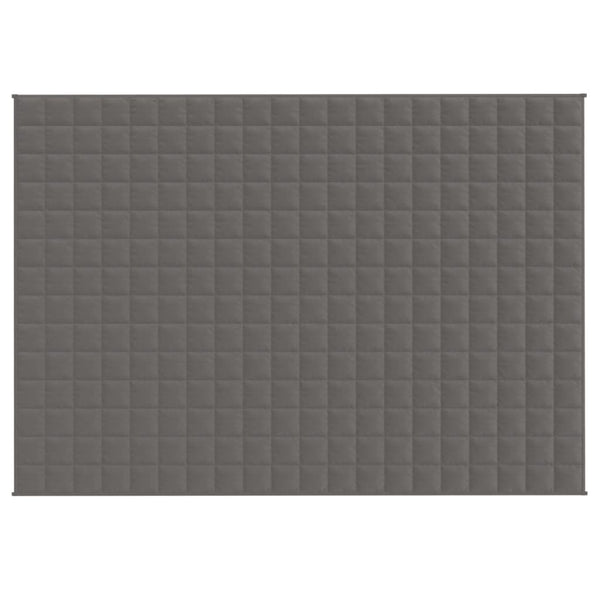 vidaXL Weighted Blanket Grey 135x200 cm 10 kg Fabric
