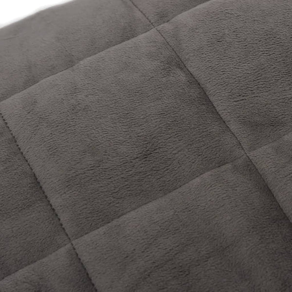 vidaXL Weighted Blanket Grey 140x200 cm 10 kg Fabric