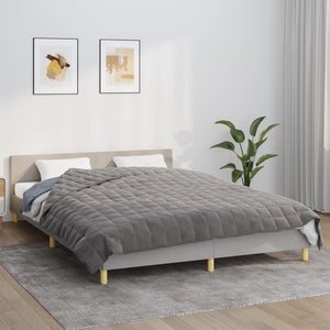vidaXL Weighted Blanket Grey 220x230 cm 11 kg Fabric