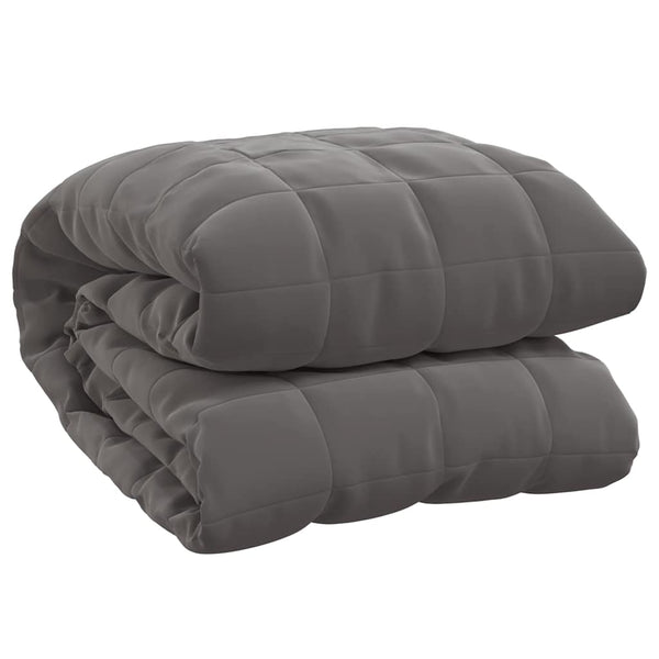 vidaXL Weighted Blanket Grey 220x240 cm 11 kg Fabric
