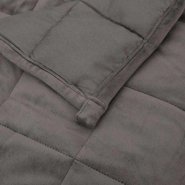 vidaXL Weighted Blanket Grey 220x240 cm 11 kg Fabric