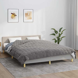 vidaXL Weighted Blanket Grey 220x240 cm 11 kg Fabric