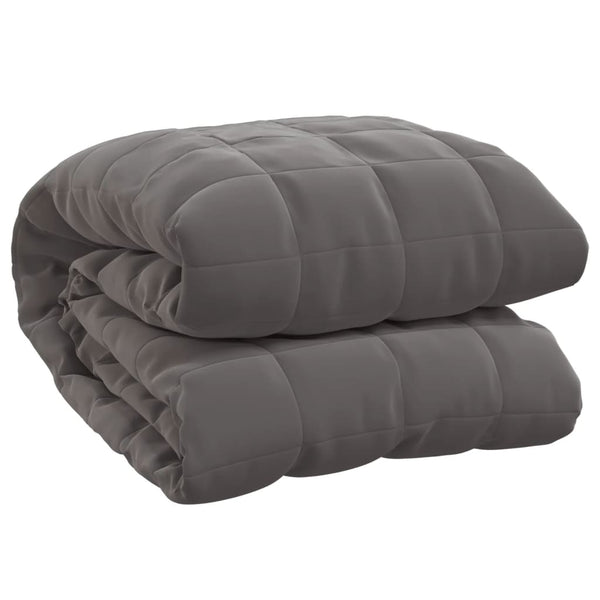 vidaXL Weighted Blanket Grey 220x240 cm 15 kg Fabric