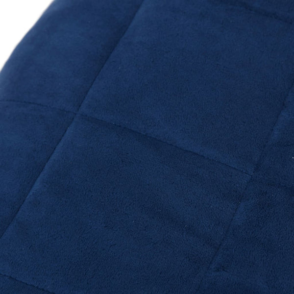 vidaXL Weighted Blanket Blue 135x200 cm 10 kg Fabric