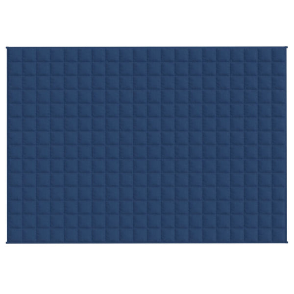 vidaXL Weighted Blanket Blue 140x200 cm 6 kg Fabric