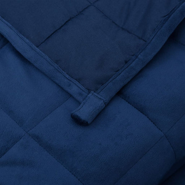 vidaXL Weighted Blanket Blue 200x230 cm 13 kg Fabric