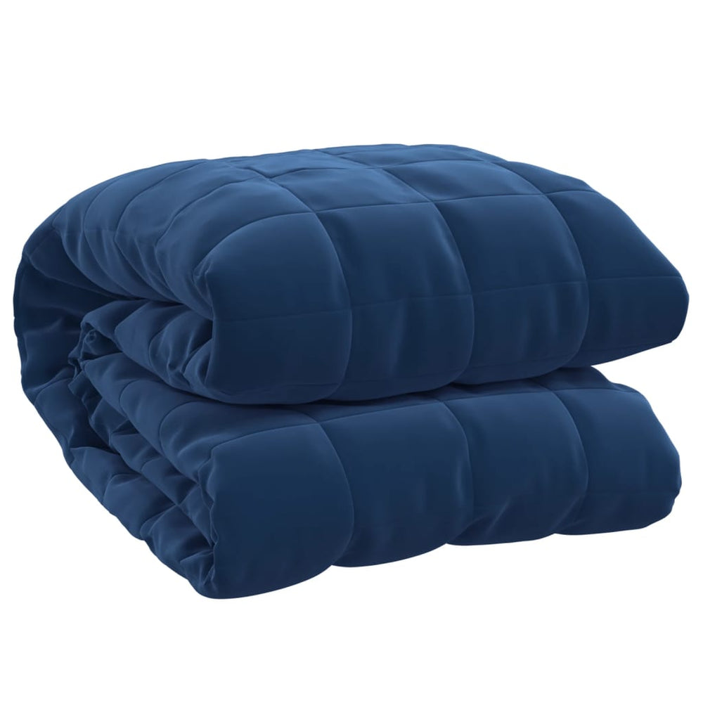vidaXL Weighted Blanket Blue 220x230 cm 11 kg Fabric