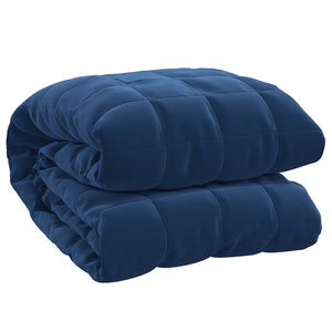 vidaXL Weighted Blanket Blue 220x240 cm 11 kg Fabric