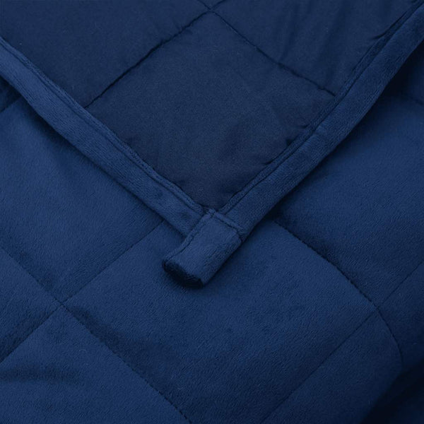 vidaXL Weighted Blanket Blue 220x240 cm 11 kg Fabric