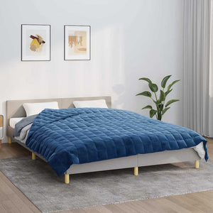 vidaXL Weighted Blanket Blue 220x240 cm 11 kg Fabric