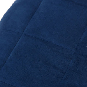 vidaXL Weighted Blanket Blue 220x240 cm 15 kg Fabric