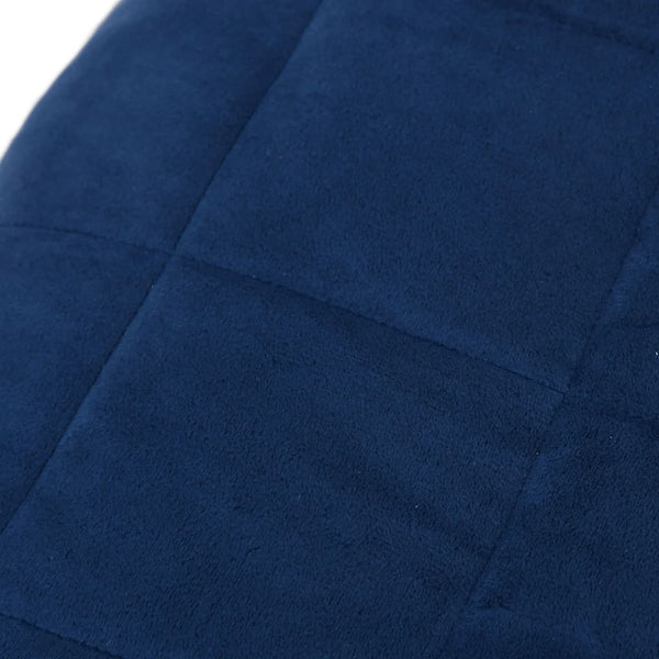vidaXL Weighted Blanket Blue 220x240 cm 15 kg Fabric