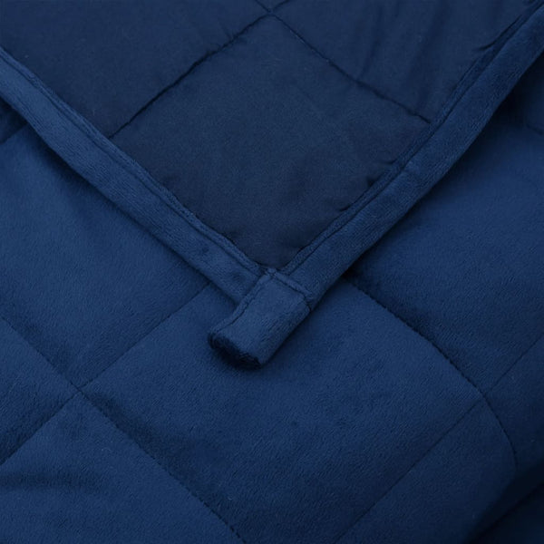 vidaXL Weighted Blanket Blue 220x240 cm 15 kg Fabric