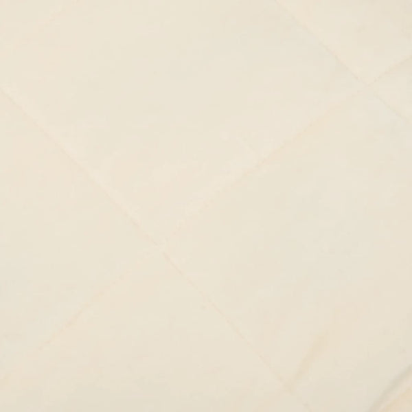 vidaXL Weighted Blanket Light Cream 137x200 cm 6 kg Fabric